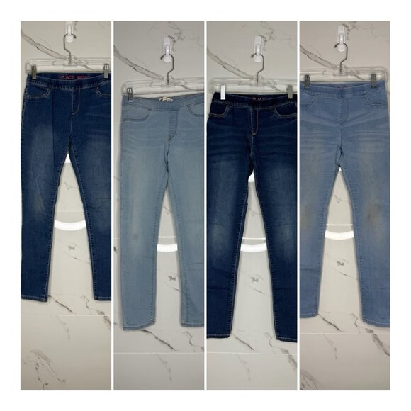Children’s Place And Levi’s Girls Skinny Denim Jeggings Jeans Size 14 Lot of 4 - Picture 1 of 16